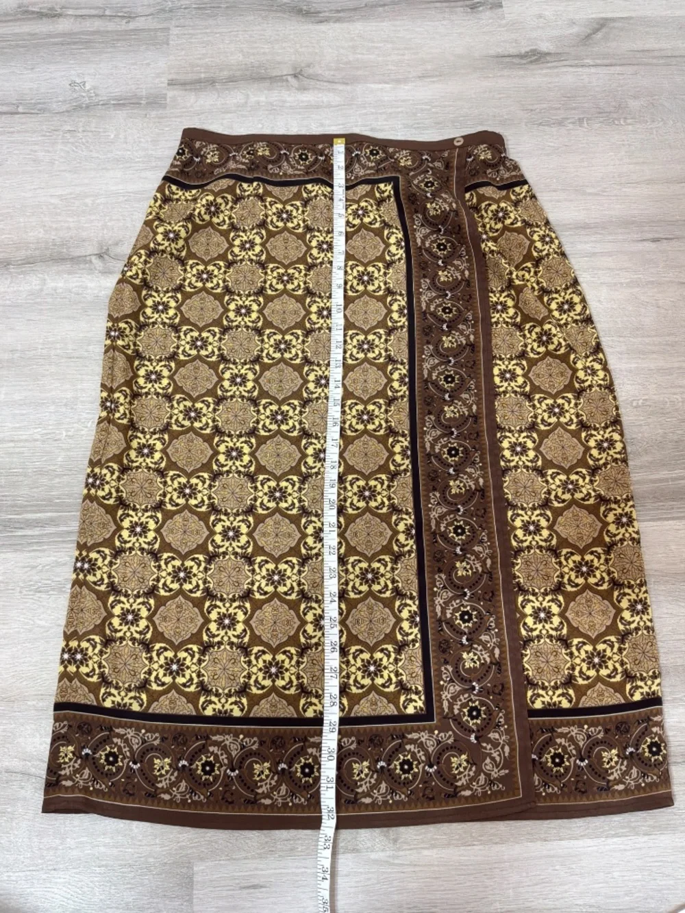 EUC Vintage Sag Harbor Faux Wrap Midi Skirt Size 16